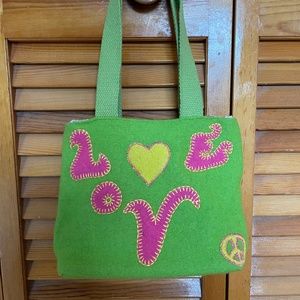 Past Times Vintage Inspired Wool Shoulder Bag